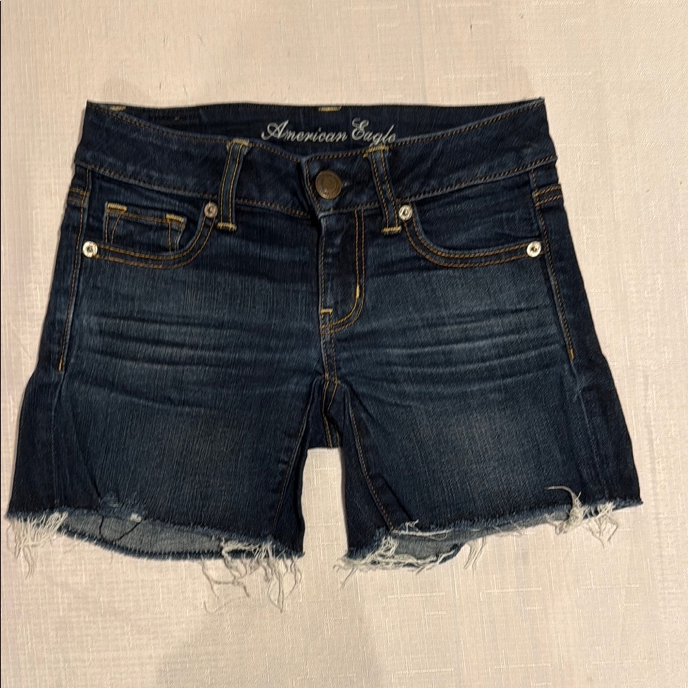 American Eagle Dark Denim Shorts